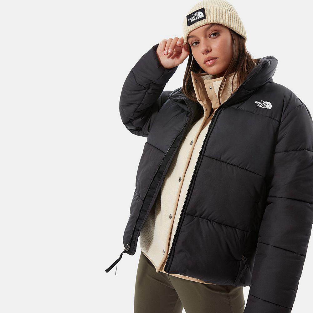 The North Face Saikuru Γυναικεια Puffer Μπουφαν - Μαυρα (HBJY63092)